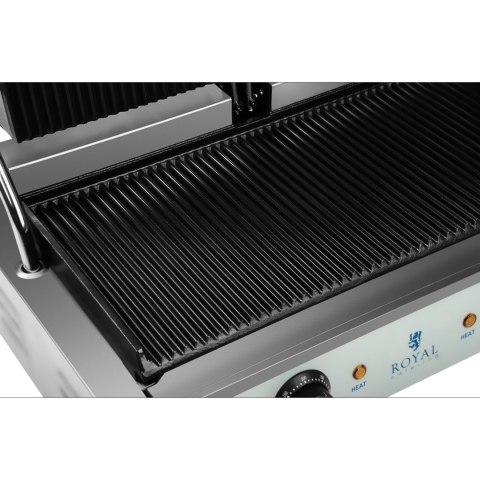 GRILL KONTAKTOWY PODWÓJNY DWUSTRONNY RYFLOWANY GRILL KONTAKTOWY PODWÓJNY DWUSTRONNY RYFLOWANY