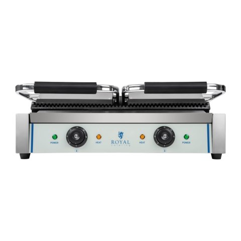 GRILL KONTAKTOWY PODWÓJNY DWUSTRONNY RYFLOWANY GRILL KONTAKTOWY PODWÓJNY DWUSTRONNY RYFLOWANY