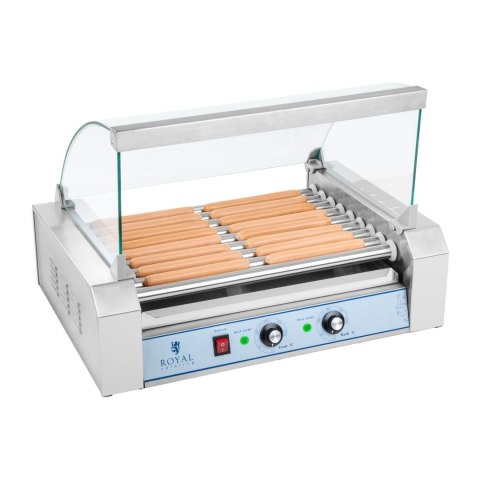 GRILL ROLKOWY Z POKRYWĄ ROLLER GRILL PODGRZEWACZ DO PARÓWEK 9 ROLEK GRILL ROLKOWY Z POKRYWĄ ROLLER GRILL PODGRZEWACZ DO PARÓWEK 9 ROLEK
