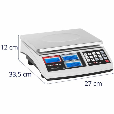WAGA KONTROLNA ZLICZAJĄCA SZTUKI SBS-ZW-3001H LCD DO 30KG WAGA KONTROLNA ZLICZAJĄCA SZTUKI SBS-ZW-3001H LCD DO 30KG