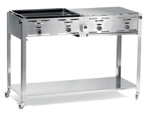 GRILL GAZOWY "MASTER QUATTRO" 4 PALNIKI 22KW MOBILNY - HENDI 154908