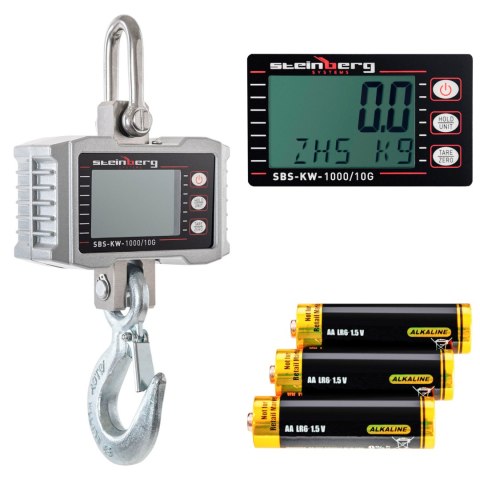 WAGA HAKOWA PODWIESZANA DO 1000KG / 0,5KG LCD