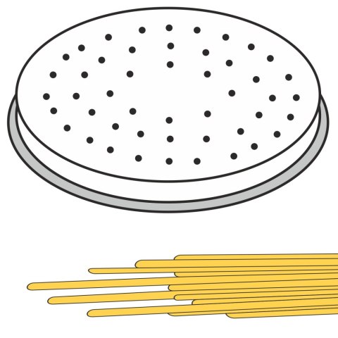 KOŃCÓWKA SITKO DO WYROBU MAKARONU SPAGHETTI 22 OTWORY ŚR. 2 MM MPF2.5/4 - HENDI 229484 KOŃCÓWKA SITKO DO WYROBU MAKARONU SPAGHETTI 22 OTWORY ŚR. 2 MM MPF2.5/4 - HENDI 229484