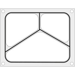 MATRYCA FORMA DO ZGRZEWAREK MCS NA TACKĘ TRÓJDZIELNĄ 227X178 MM - HENDI 805480