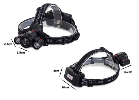 Bailong latarka czołowa led cree xm-l t6 2x xp-e Bailong latarka czołowa led cree xm-l t6 2x xp-e