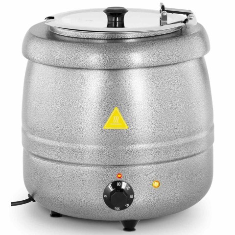 KOCIOŁEK TERMOS DO ZUPY ELEKTRYCZNY ZE STALI NIERDZEWNEJ COOL-TOUCH 400 W 10 L 35-80C SREBRNY KOCIOŁEK TERMOS DO ZUPY ELEKTRYCZNY ZE STALI NIERDZEWNEJ COOL-TOUCH 400 W 10 L 35-80C SREBRNY