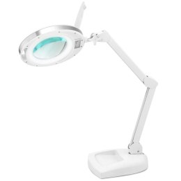 LAMPA KOSMETYCZNA Z LUPĄ SZKŁEM POWIĘKSZAJĄCYM NA BIURKO 5 DPI 60X LED ŚR. 127 MM