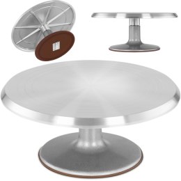 PATERA PODSTAWKA NA CIASTO TORT CIASTKA OBROTOWA ALUMINIOWA ŚR. 31 CM