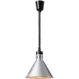 LAMPA GRZEWCZA DO POTRAW NA PODCZERWIEŃ IR WISZĄCA SREBRNA ŚR. 27.5 CM 250 W