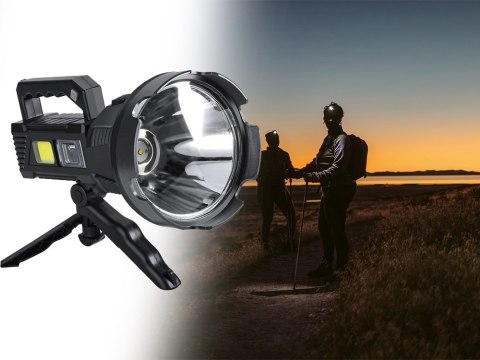 Latarka szperacz statyw dioda cree led xhp50 cob Latarka szperacz statyw dioda cree led xhp50 cob