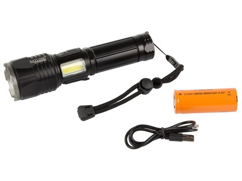 Latarka taktyczna bailong cree cob led xhp160 moc Latarka taktyczna bailong cree cob led xhp160 moc