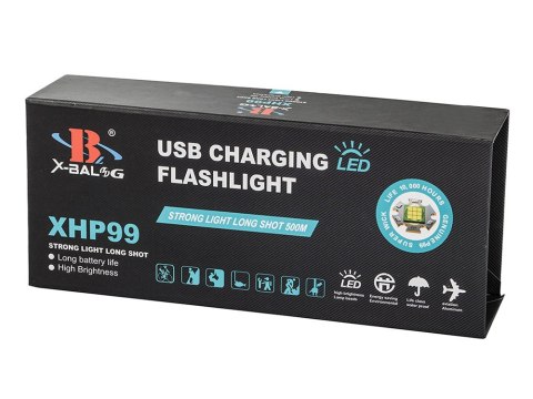 Latarka taktyczna bailong led xhp99 zoom mocna Latarka taktyczna bailong led xhp99 zoom mocna