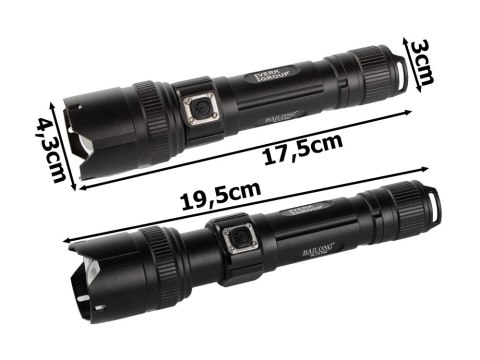Latarka taktyczna bailong led xhp99 zoom mocna Latarka taktyczna bailong led xhp99 zoom mocna