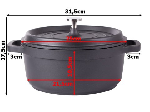 Garnek brytfanna do gotowania pieczenia non stick indukcja gaz pokrywa 4l Garnek brytfanna do gotowania pieczenia non stick indukcja gaz pokrywa 4l