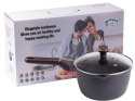Garnek rondel głęboki z pokrywką indukcja gaz powłoka non stick 3l