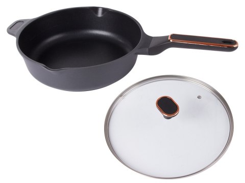 Garnek rondel głęboki z pokrywką indukcja gaz powłoka non stick 4l Garnek rondel głęboki z pokrywką indukcja gaz powłoka non stick 4l