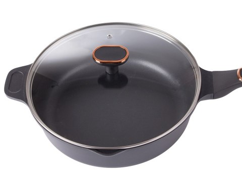 Garnek rondel głęboki z pokrywką indukcja gaz powłoka non stick 4l Garnek rondel głęboki z pokrywką indukcja gaz powłoka non stick 4l