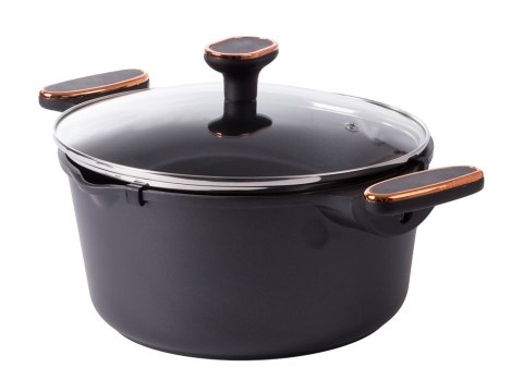 Garnek rondel głęboki z pokrywką indukcja gaz powłoka non stick 5l Garnek rondel głęboki z pokrywką indukcja gaz powłoka non stick 5l
