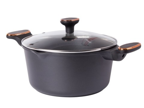 Garnek rondel głęboki z pokrywką indukcja gaz powłoka non stick 5l Garnek rondel głęboki z pokrywką indukcja gaz powłoka non stick 5l