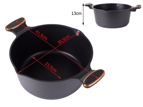 Garnek rondel głęboki z pokrywką indukcja gaz powłoka non stick 7l Garnek rondel głęboki z pokrywką indukcja gaz powłoka non stick 7l