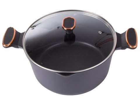 Garnek rondel głęboki z pokrywką indukcja gaz powłoka non stick 7l Garnek rondel głęboki z pokrywką indukcja gaz powłoka non stick 7l