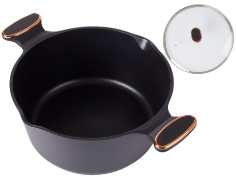 Garnek rondel głęboki z pokrywką indukcja gaz powłoka non stick 7l Garnek rondel głęboki z pokrywką indukcja gaz powłoka non stick 7l