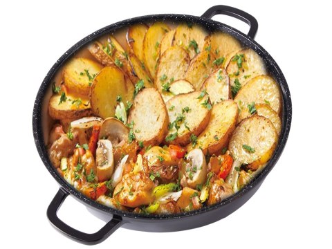 Garnek z aromatyzerem na przyprawy na indukcję gaz do pieczenia duży 6l Garnek z aromatyzerem na przyprawy na indukcję gaz do pieczenia duży 6l
