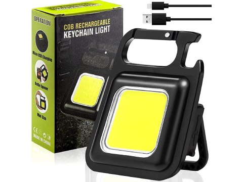 Lampka brelok led cob magnes latarka usb otwieracz Lampka brelok led cob magnes latarka usb otwieracz