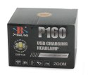 Latarka czołowa bailong led xhp160 powerbank zoom