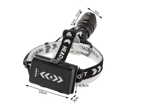 Latarka czołowa bailong led xhp360 powerbank zoom Latarka czołowa bailong led xhp360 powerbank zoom