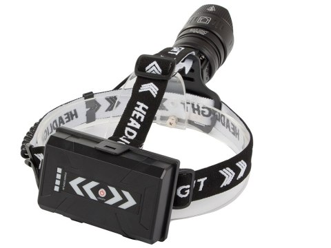 Latarka czołowa bailong led xhp360 powerbank zoom Latarka czołowa bailong led xhp360 powerbank zoom