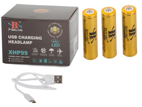 Latarka czołowa bailong led xhp99 powerbank zoom Latarka czołowa bailong led xhp99 powerbank zoom
