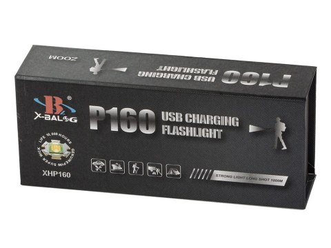 Latarka taktyczna bailong cree led xhp160 cob moc Latarka taktyczna bailong cree led xhp160 cob moc
