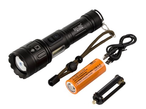Latarka taktyczna bailong cree led xhp160 cob moc Latarka taktyczna bailong cree led xhp160 cob moc