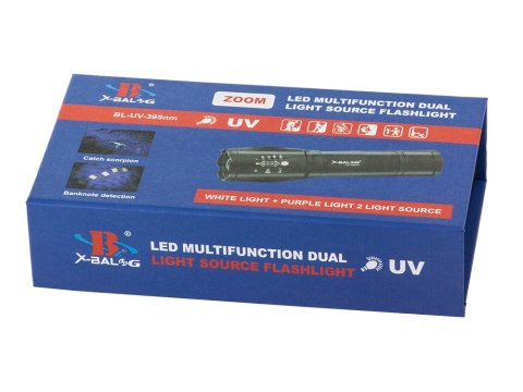 Latarka taktyczna bailong zoom cree led q3 uv test Latarka taktyczna bailong zoom cree led q3 uv test