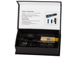 Latarka taktyczna bailong zoom cree led t6 q3 uv