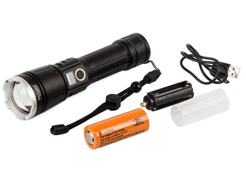 Latarka taktyczna wojskowa bailong led xhp160 zoom Latarka taktyczna wojskowa bailong led xhp160 zoom