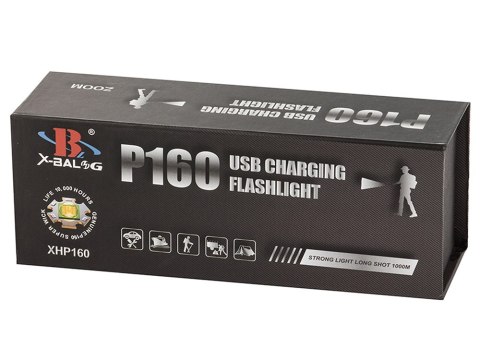 Latarka taktyczna wojskowa bailong led xhp160 zoom Latarka taktyczna wojskowa bailong led xhp160 zoom