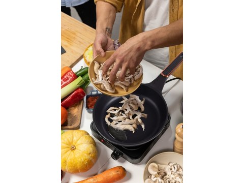 Patelnia do smażenia powłoka nieprzywierająca indukcja gaz non-stick 20cm Patelnia do smażenia powłoka nieprzywierająca indukcja gaz non-stick 20cm
