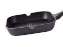 Patelnia grillowa do smażenia powłoka nieprzywierająca indukcja gaz 28cm