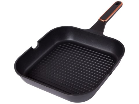 Patelnia grillowa do smażenia powłoka nieprzywierająca indukcja gaz 28cm Patelnia grillowa do smażenia powłoka nieprzywierająca indukcja gaz 28cm