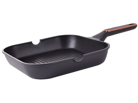 Patelnia grillowa do smażenia powłoka nieprzywierająca indukcja gaz 28cm Patelnia grillowa do smażenia powłoka nieprzywierająca indukcja gaz 28cm