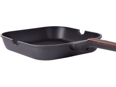 Patelnia grillowa do smażenia powłoka nieprzywierająca indukcja gaz 28cm Patelnia grillowa do smażenia powłoka nieprzywierająca indukcja gaz 28cm