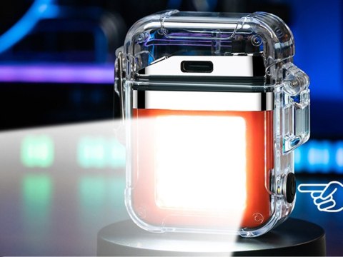Zapalniczka plazmowa z lampką led elektryczna usb Zapalniczka plazmowa z lampką led elektryczna usb
