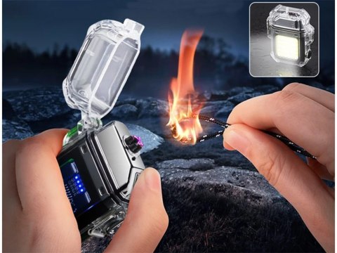 Zapalniczka plazmowa z lampką led elektryczna usb Zapalniczka plazmowa z lampką led elektryczna usb