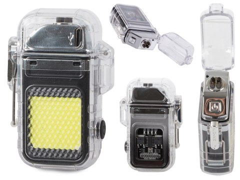 Zapalniczka plazmowa z lampką led elektryczna usb Zapalniczka plazmowa z lampką led elektryczna usb