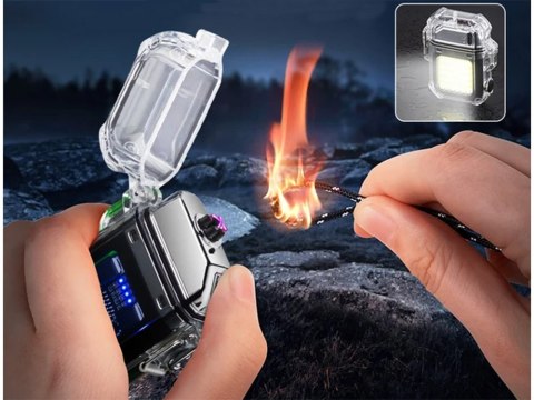 Zapalniczka plazmowa z lampką led elektryczna usb Zapalniczka plazmowa z lampką led elektryczna usb