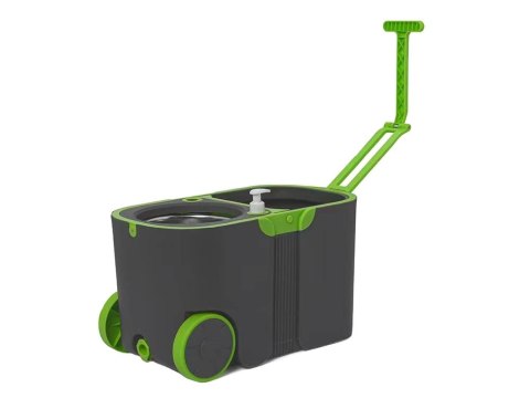 Mop obrotowy rotacyjny 360 turbo wiadro zestaw 2x nakładki mikrofibra Mop obrotowy rotacyjny 360 turbo wiadro zestaw 2x nakładki mikrofibra