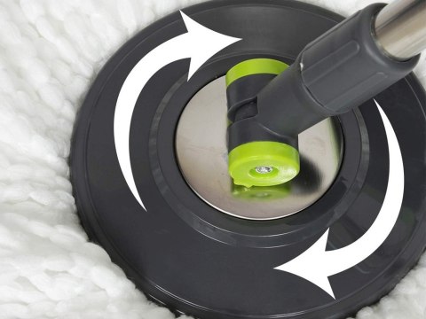 Mop obrotowy rotacyjny 360 turbo wiadro zestaw 2x nakładki mikrofibra Mop obrotowy rotacyjny 360 turbo wiadro zestaw 2x nakładki mikrofibra