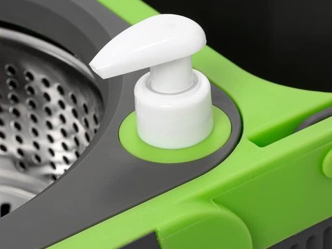 Mop obrotowy rotacyjny 360 turbo wiadro zestaw 2x nakładki mikrofibra Mop obrotowy rotacyjny 360 turbo wiadro zestaw 2x nakładki mikrofibra